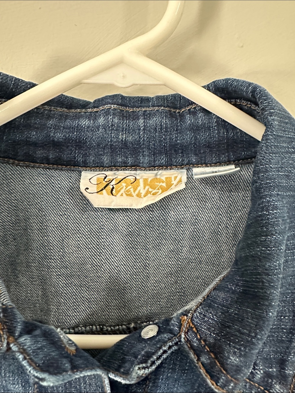 Krush Denim Jacket size M cotton blend - Picture 2 of 8